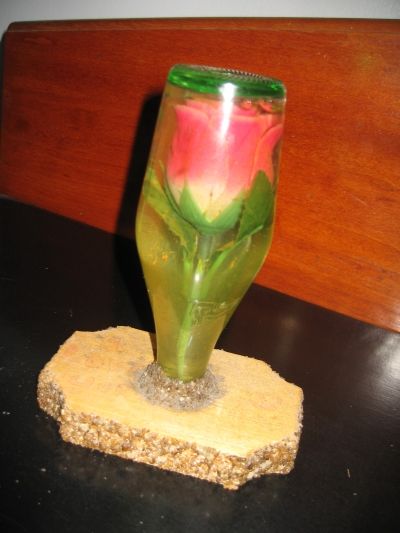 8.Kitchy rose in a bottle