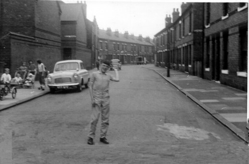This was taken in our street and you can see what two up two down housing looked like in the 1950s