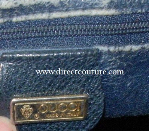 The Gucci Plaque on the serial tag