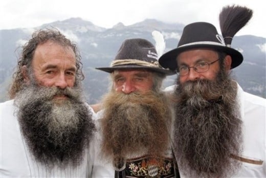 Eouropean Mountain Men, "The three winners at the Alp Beard contest on Saturday, Aug. 11, 2007 in Chur, Switzerland."  http://www.daylife.com/photo/0gSfcTxewH4pD