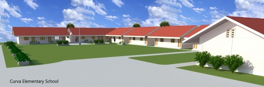 Perspective for Rebuilding Curva Elementary School