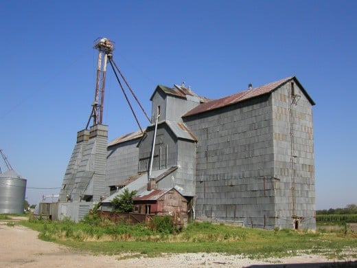Old mill in Shelton, Nebraska