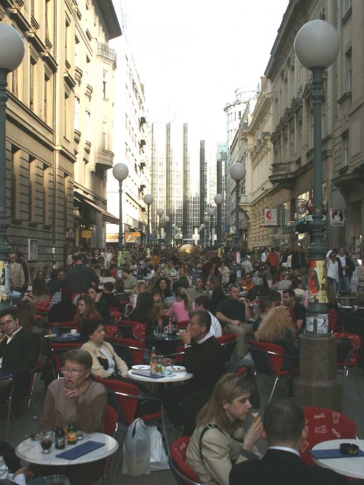 Beer (pivo) and ice cream (sladoled) *do* mix on hot summer days in Zagreb