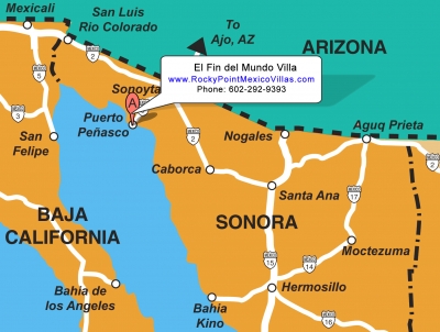Rocky Point Mexico Map