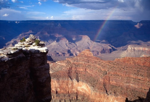 Rainbow in Grand Canyon