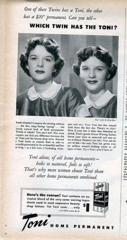 Early Toni Home Permanent advertisement