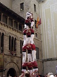 Castellers in Lleida