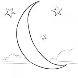 Moon Coloring Page