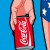 Wonderwoman holding a Coca-Cola can. Wonderwoman holding a Coca-Cola can.