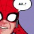 Spiderman talking on the phone. Spiderman talking on the phone.