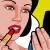 Snow White getting her lipstick ready for her first kiss. Snow White getting her lipstick ready for her first kiss.