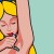Alice shaving her armpits. Alice shaving her armpits.