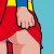 Supergirl scratches her behind. Supergirl scratches her behind.