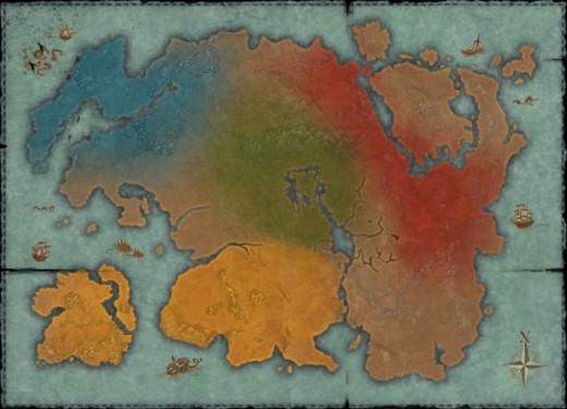 The Elder Scrolls Online Tamriel Map
