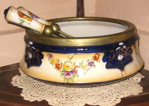 My Grandfather's trophy salad bowl and servers