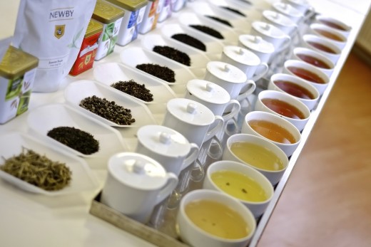 Tea tasting buffet