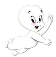 Casper the Friendly Ghost just wanted to be friends with the living, but he frightened them anyway. "It's a ghost!"
