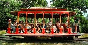 Ride Trolley through Mr. Rogers Neighborhood of Make-Believe. Endorsed by Mr. Rogers who was from the area, Trolley's tracks weave through a sun-dappled woodland, stopping to visit King Friday X111, the Platapus family and many more characters you re
