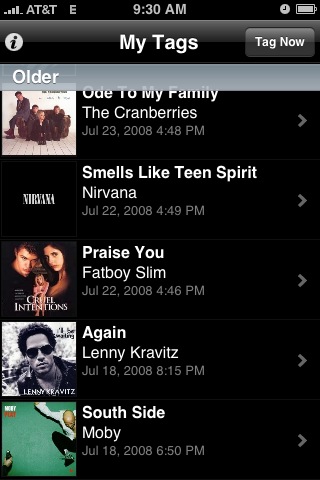 Tagged songs