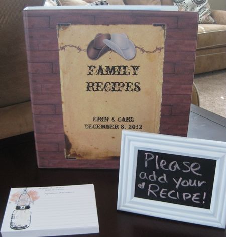 recipe book and cards