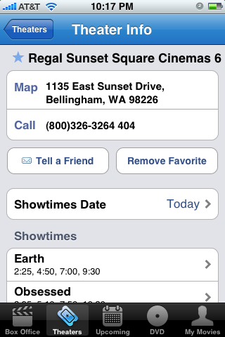 Theater options