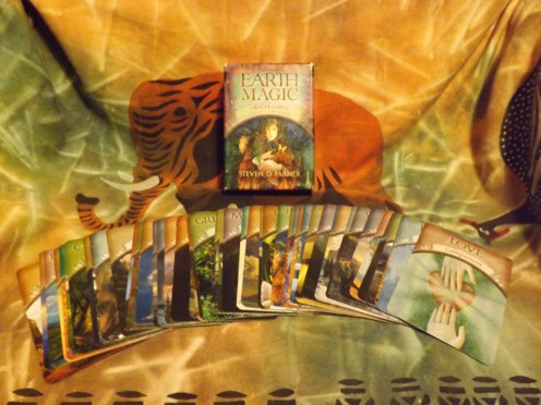 The earth magic oracle cards by Steven D. Farmer