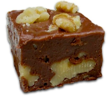 Optional: You can top your fudge with walnuts (or other nuts) prior to baking.