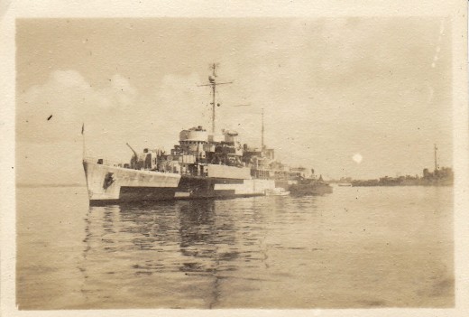 My father never ceased to be a Navy man. He was navy through and through. He took this picture himself during World War II.