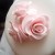 Pale pink roses wedding cake topper, made from flower paste