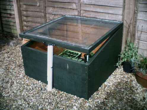 A simple home made cold frame.