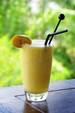 You don't have to just eat your bananas you can drink them in a delicious fruit smoothy.