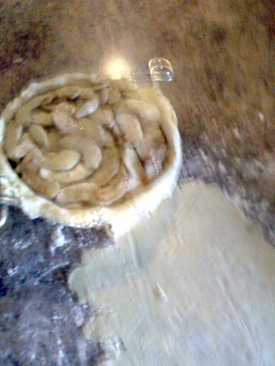 Upside Down Pecan Apple Pie
