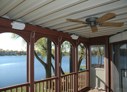 An underdeck ceiling system provides a waterproof barrier to allow you more enjoyment from your deck and porch.