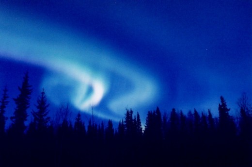 A Winter Night Sky Over The North Pole 
