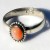 Natural Fire Opal in Sterling Silver Ringwww.LoveStoneArts.etsy.com