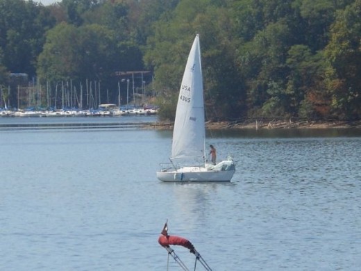 Sailboat on the Reservoir
