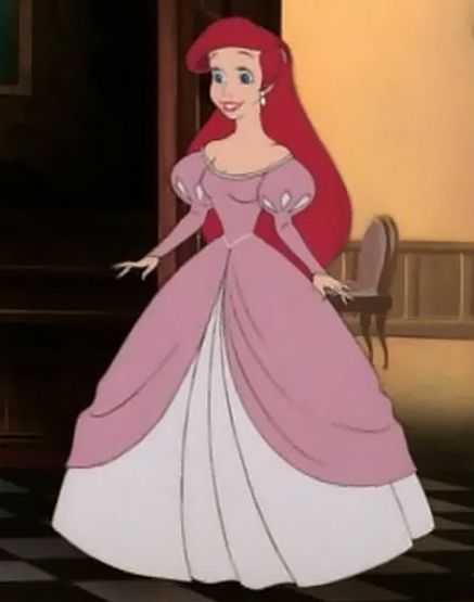 Drapery of the skirt and underskirt