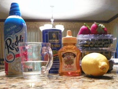 Blueberry Lemon Sorbet Ingredients