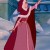 Side view of dress with cloak Side view of dress with cloak