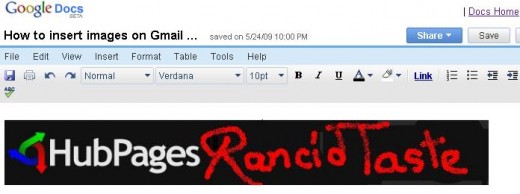 After uploading the image, select the image and copy the image.