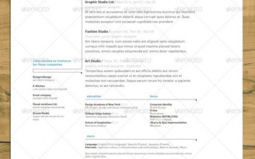 simple minimal resume templates indesign format free download simple minimal resume templates indesign format free download