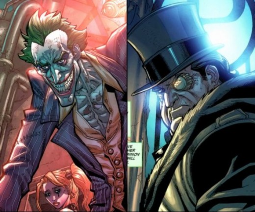 Batman: Arkham City Villains Joker and Penguin