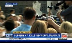 On June 28, 2012, CNN initially reported that the Individual Mandate had been overturned.