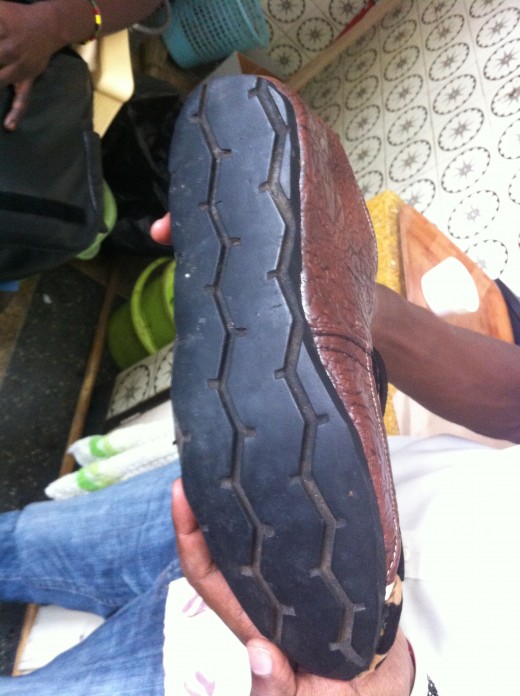 Recycled tyres beautifully crafted to fit your shoes