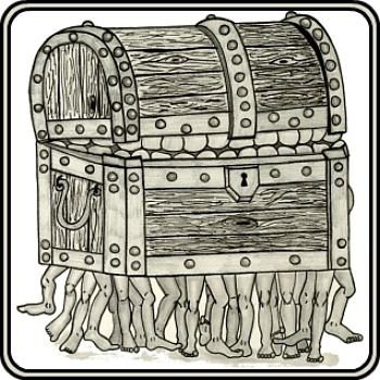 The Luggage Hand Drawn in Ink