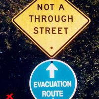 Do not take this route in case of an emergency.