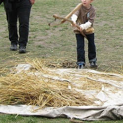 Threshing with a Flail