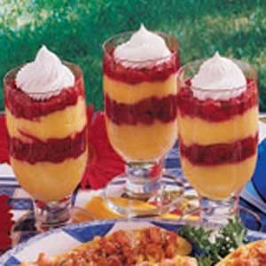 Pretty Raspberry Pudding Parfaits