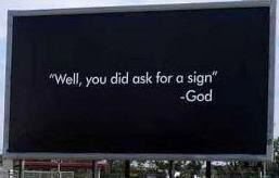 God sign
