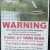 Maybush Inn warning not to park in Lower carpark Maybush Inn warning not to park in Lower carpark